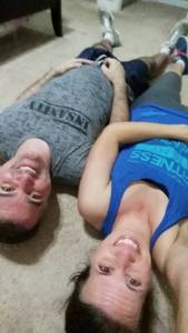 My favorite part of day is working out with this guy!